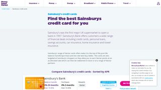 Compare Sainsbury's Credit Cards Online at MoneySupermarket.com