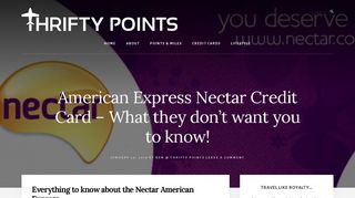 American Express Nectar Credit Card – What they don't want you to ...