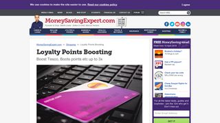 Loyalty Points Boosting: Boost Tesco, Boots points etc by up to 4x - MSE