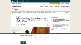 Sainsbury's to punish customers for shopping elsewhere under new ...