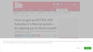 Sainsbury's Nectar card: Get 250 points by signing up to THESE ...