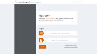 Nedap Business Portal: User account