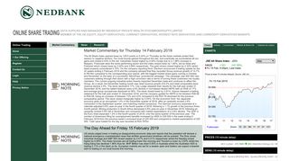 Nedbank Online Share Trading Powered by Nedbank Private Wealth