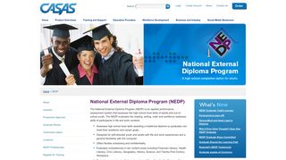 National External Diploma Program (NEDP) - casas