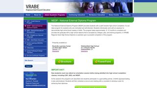 NEDP - National External Diploma Program - VRABE