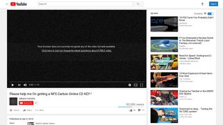 Please help me On getting a NFS Carbon Online CD KEY ! - YouTube