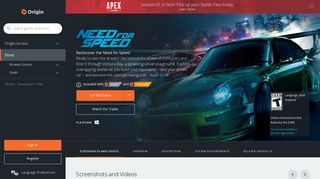 Need for Speed™ for PC | Origin