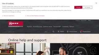 Online help and support | NEFF UK
