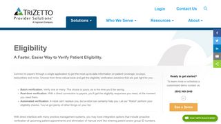 Eligibility - TriZetto Provider Solutions