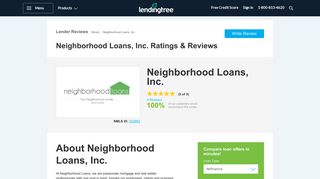 Neighborhood Loans, Inc. - Mortgage Company Reviews - LendingTree