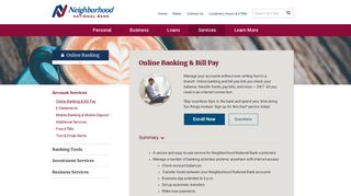 Online Banking & Bill Pay - Neighborhood National Bank