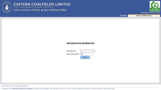 NEIS - eastern coalfields limited - secured login