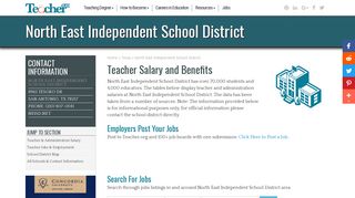 Teaching in North East Independent School District (NEISD) | Salary ...