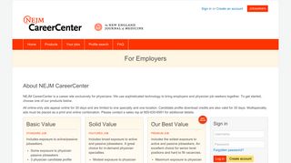 NEJM CareerCenter | Employer Services