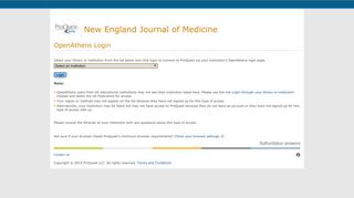 Log in through your library or institution - New England Journal of ...