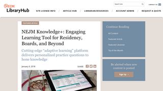 NEJM Knowledge+: Engaging Learning Tool for Residency, Boards ...