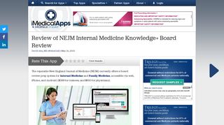 Review of the NEJM Internal Medicine Knowledge+ Board Review