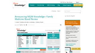 NEJM Knowledge+ Family Medicine Board Review Launch