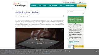 Pediatrics Board Review - NEJM Knowledge+
