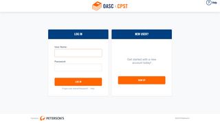 Peterson's Online Basic Skills Courses - Login