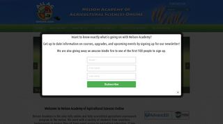 Nelson Academy of Agricultural Sciences Online