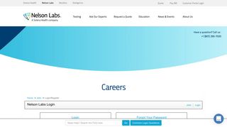 Nelson Labs Login - Nelson Labs - Nelson Labs Jobs - ApplicantPro