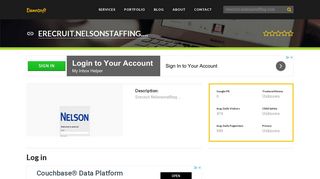 Welcome to Erecruit.nelsonstaffing.com - Log in