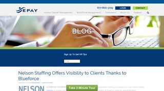Nelson Staffing Offers Clients Visibility Thanks to EPAY - EPAY Systems