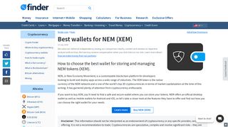 Best NEM wallets - 2019 update | finder.com