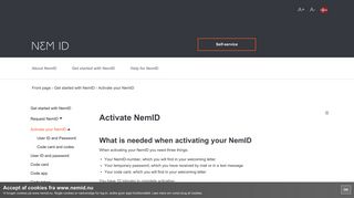 Activate your NemID - NemID