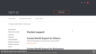 Contact_support - NemID
