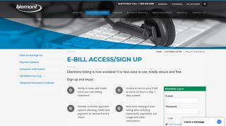 E-Bill Access/Sign Up | Nemont
