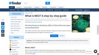 NEO for beginners: A step-by-step guide to NEO and GAS | finder.com