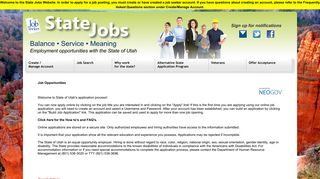 Job Seeker – State Jobs - Utah.gov