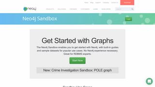 Neo4j Graph Database Sandbox - Get Started with Graphs