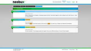 NeoBux Forum: Account login