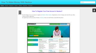 How To Register Your Free Account In Neobux? | How To Make ...
