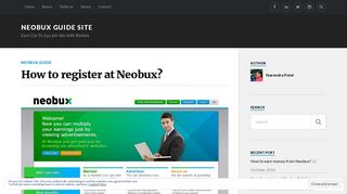 How to register at Neobux? – Neobux Guide Site