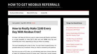 How to Really Make $100 Every Day With Neobux Free?