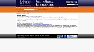 Neofax - Mercer Medical Library - Mercer University