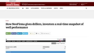 How NeoFirma gives drillers, investors a real-time snapshot of well ...