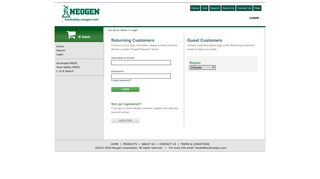 Neogen Online Order Login - Neogen Corporation
