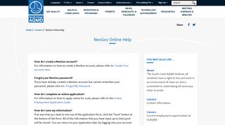 NeoGov Online Help - South Coast AQMD