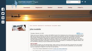 Jobs Available | Stafford County, VA - Official Website