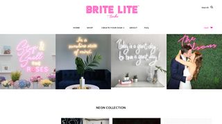 Custom Neon Signs by Brite Lite Tribe. Design your sign in New Neon.