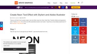 Create Neon Text Effect with Stylism and Adobe Illustrator - Astute ...