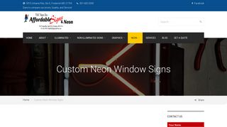 Custom Neon Window Signs | Repairs | - Affordable Signs and Neon