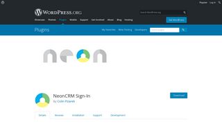 NeonCRM Sign-In | WordPress.org