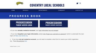 Progress Book - Coventry Local Schools