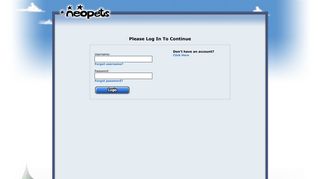 Please Log In To Continue - Neopets!